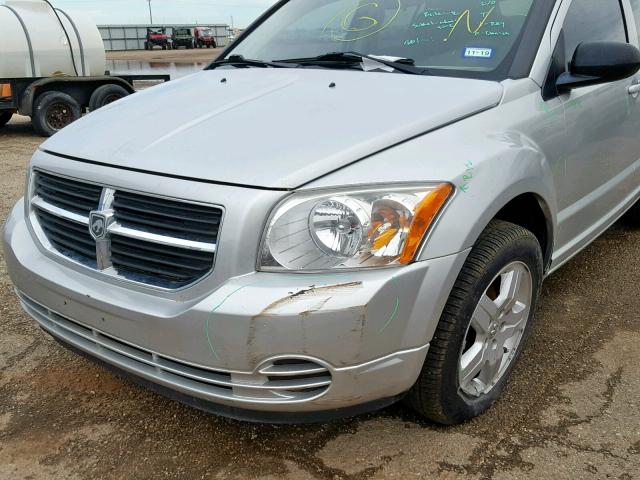 1B3HB48A79D165794 - 2009 DODGE CALIBER SX SILVER photo 9