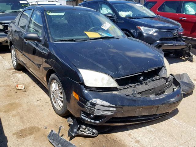 1FAHP34N67W119979 - 2007 FORD FOCUS ZX4 BLACK photo 1