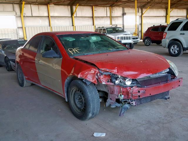 1G2ZF55B064229166 - 2006 PONTIAC G6 SE RED photo 1