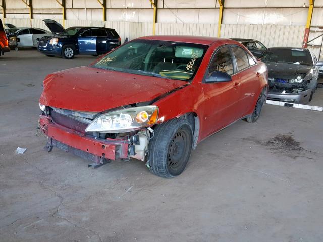 1G2ZF55B064229166 - 2006 PONTIAC G6 SE RED photo 2