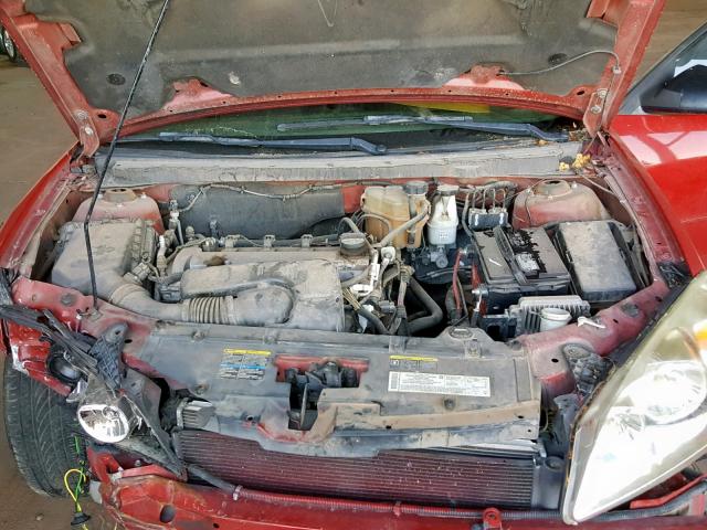 1G2ZF55B064229166 - 2006 PONTIAC G6 SE RED photo 7