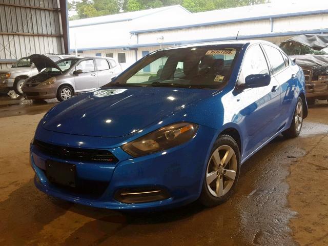 1C3CDFBB9GD538268 - 2016 DODGE DART SXT BLUE photo 2