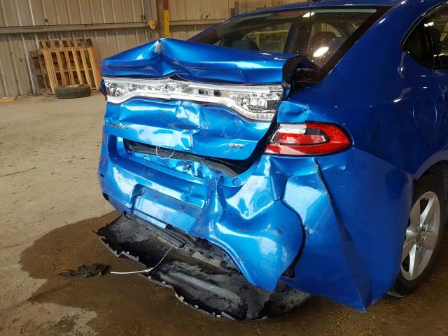 1C3CDFBB9GD538268 - 2016 DODGE DART SXT BLUE photo 9