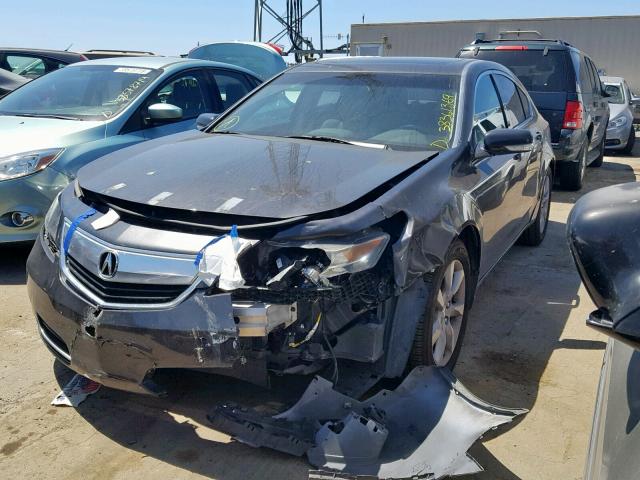 19UUA8F55EA000689 - 2014 ACURA TL TECH GRAY photo 2