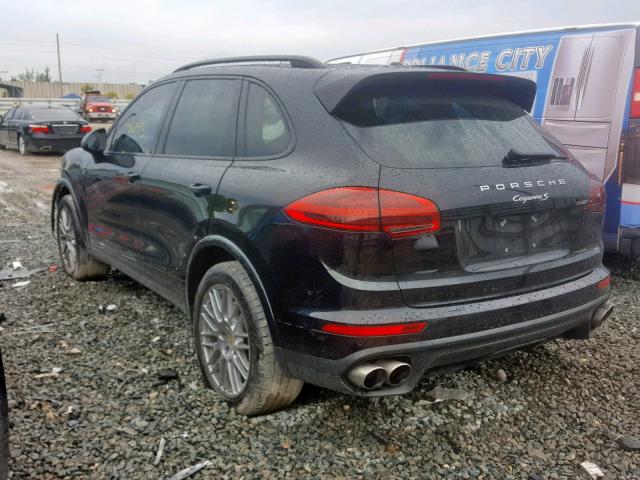 WP1AB2A20FLA61039 - 2015 PORSCHE CAYENNE S BLACK photo 3