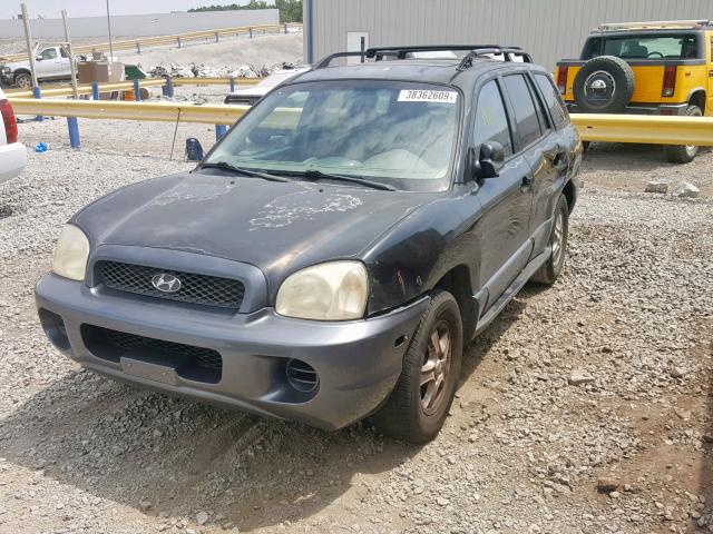 KM8SC13D04U615050 - 2004 HYUNDAI SANTA FE G BLACK photo 2