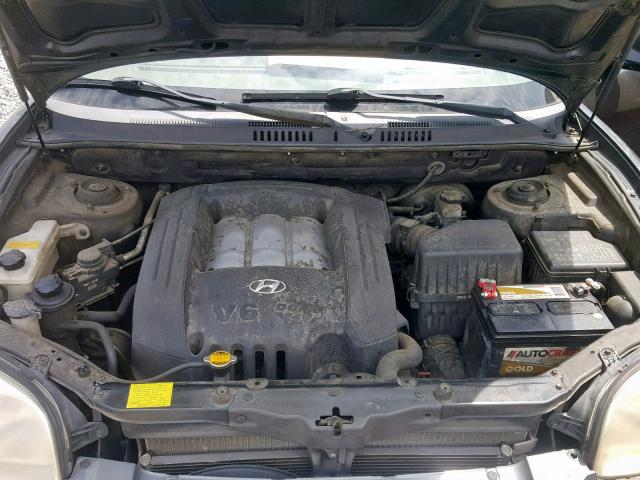 KM8SC13D04U615050 - 2004 HYUNDAI SANTA FE G BLACK photo 7