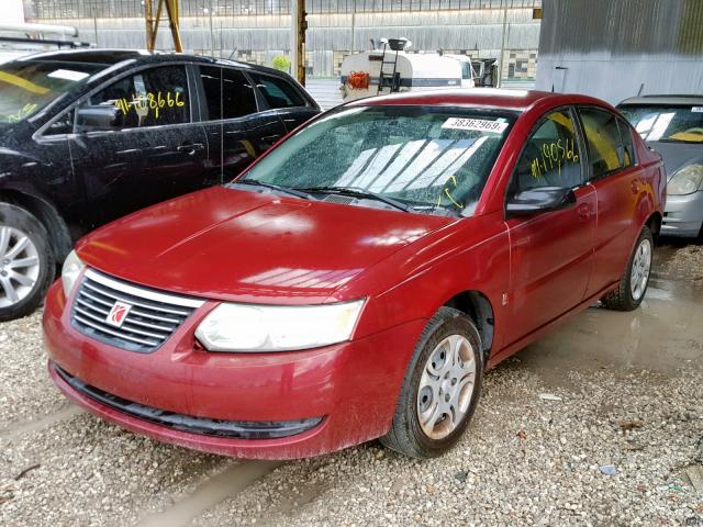 1G8AZ52F95Z115668 - 2005 SATURN ION LEVEL RED photo 2