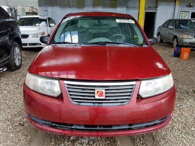 1G8AZ52F95Z115668 - 2005 SATURN ION LEVEL RED photo 9