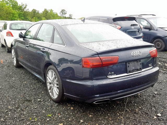 WAUHGAFC2GN132774 - 2016 AUDI A6 PRESTIG BLUE photo 3