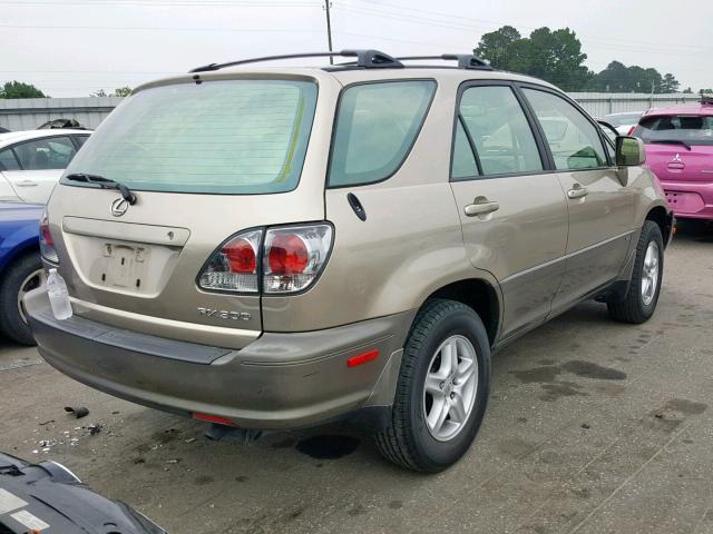 JTJGF10UX20138909 - 2002 LEXUS RX 300 GOLD photo 4