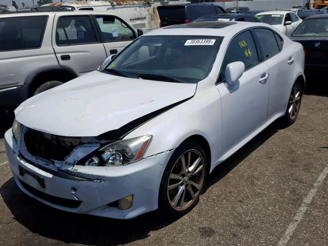 JTHBK262X82078405 - 2008 LEXUS IS 250 WHITE photo 2