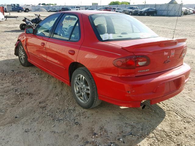 1G1JH52T327168803 - 2002 CHEVROLET CAVALIER Z RED photo 3