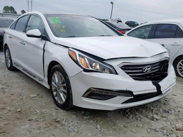 5NPE34AF2FH056735 - 2015 HYUNDAI SONATA SPO WHITE photo 1