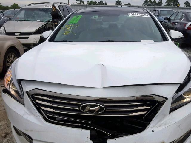 5NPE34AF2FH056735 - 2015 HYUNDAI SONATA SPO WHITE photo 7