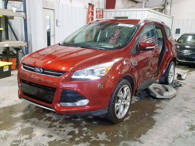 1FMCU0J9XEUA94804 - 2014 FORD ESCAPE TIT ORANGE photo 2