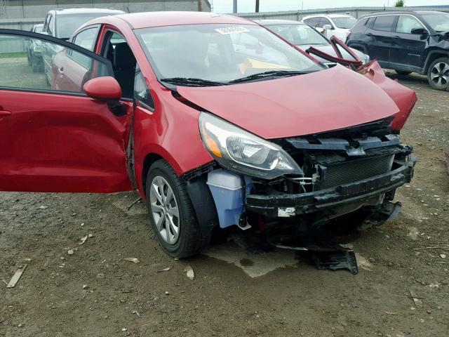 KNADN4A32C6056684 - 2012 KIA RIO EX RED photo 1