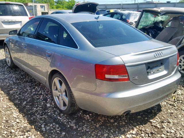 WAUDH74F08N140112 - 2008 AUDI A6 3.2 QUA GRAY photo 3