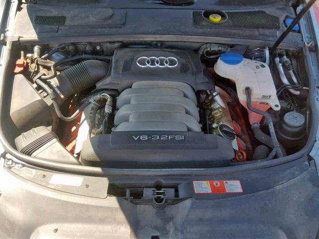 WAUDH74F08N140112 - 2008 AUDI A6 3.2 QUA GRAY photo 7