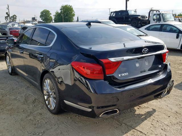 KNALW4D49F6019598 - 2015 KIA K900 BLACK photo 3