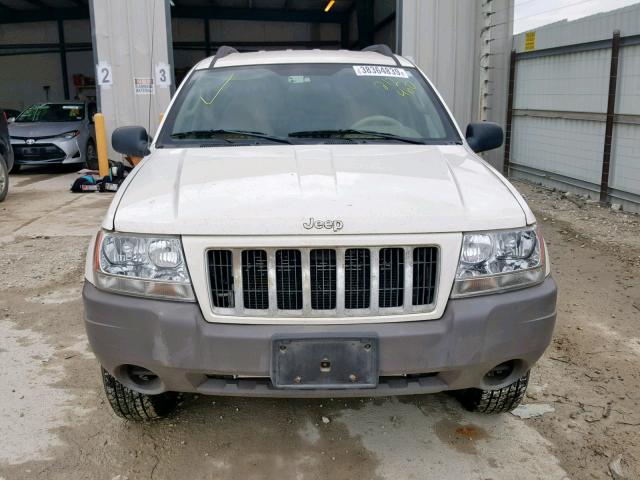 1J4GX48SX4C212460 - 2004 JEEP GRAND CHER WHITE photo 9