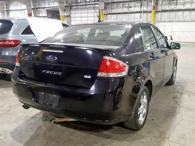 1FAHP36N59W194625 - 2009 FORD FOCUS SES BLACK photo 4