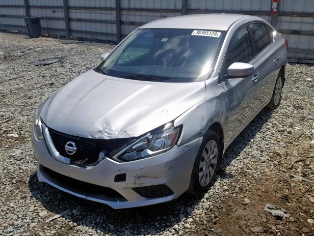 3N1AB7AP3HY295764 - 2017 NISSAN SENTRA S SILVER photo 2