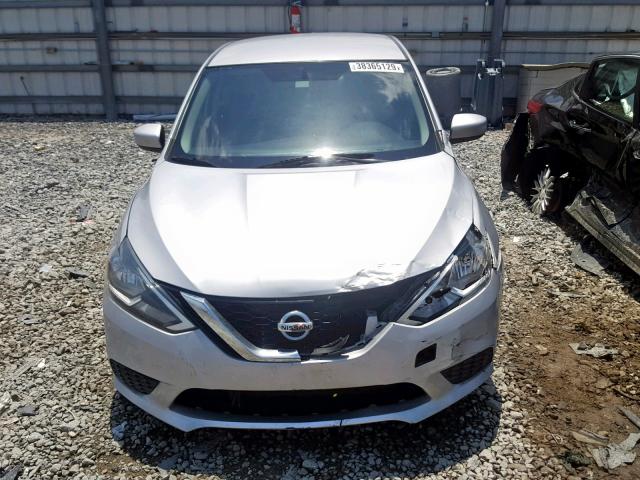 3N1AB7AP3HY295764 - 2017 NISSAN SENTRA S SILVER photo 9