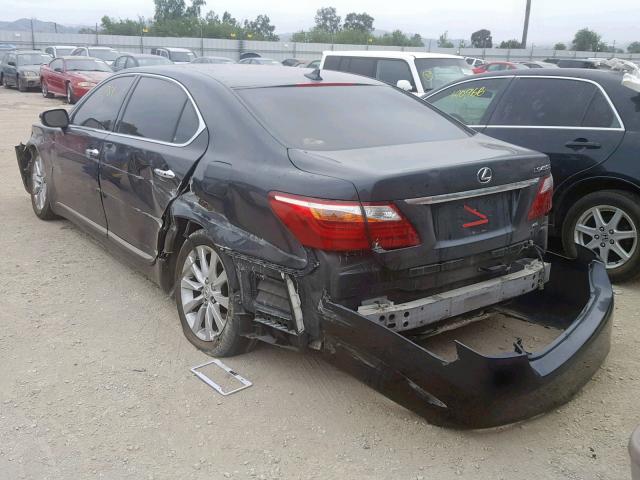 JTHDL5EF6B5003914 - 2011 LEXUS LS 460L BLACK photo 3