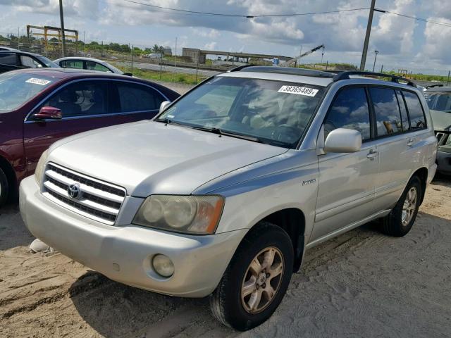 JTEGF21A330109925 - 2003 TOYOTA HIGHLANDER SILVER photo 2