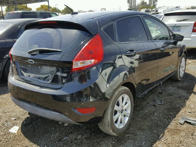 3FADP4EJ6BM145619 - 2011 FORD FIESTA SE BLACK photo 4