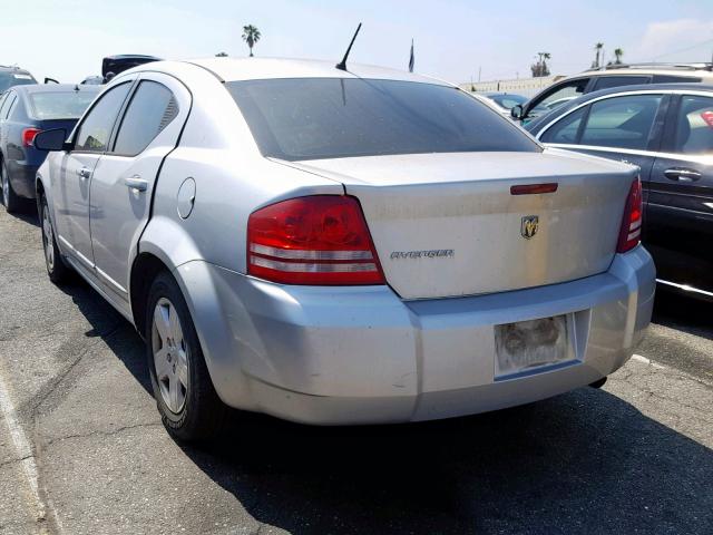 1B3LC46K78N216089 - 2008 DODGE AVENGER SE SILVER photo 3