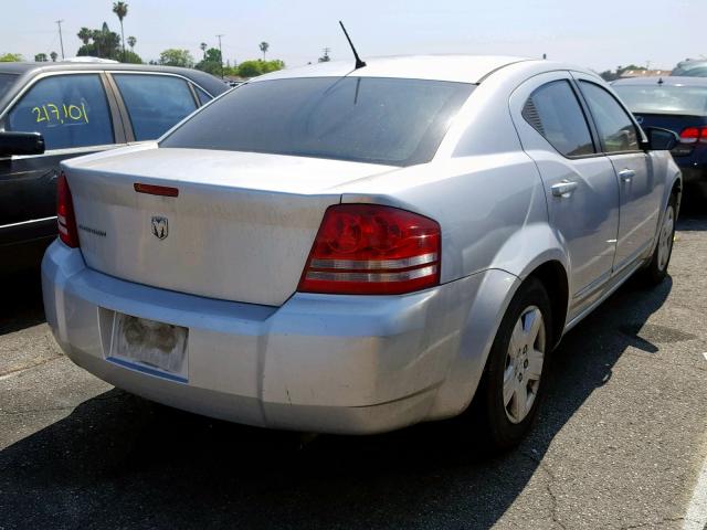 1B3LC46K78N216089 - 2008 DODGE AVENGER SE SILVER photo 4