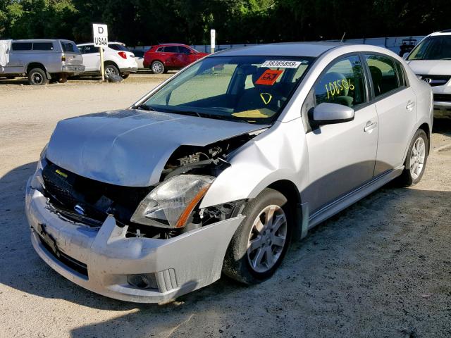 3N1AB6AP8CL609022 - 2012 NISSAN SENTRA 2.0 SILVER photo 2