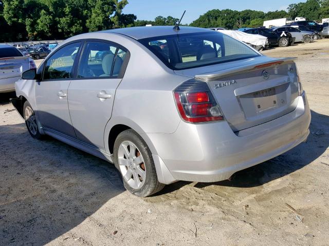 3N1AB6AP8CL609022 - 2012 NISSAN SENTRA 2.0 SILVER photo 3