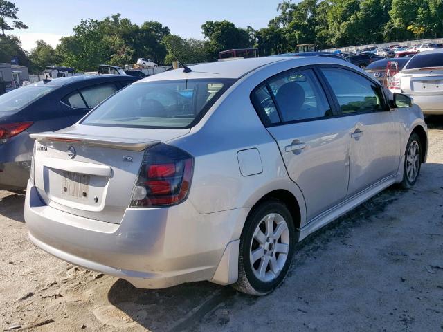 3N1AB6AP8CL609022 - 2012 NISSAN SENTRA 2.0 SILVER photo 4