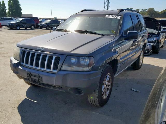 1J4GW48S74C263062 - 2004 JEEP GRAND CHER GRAY photo 2