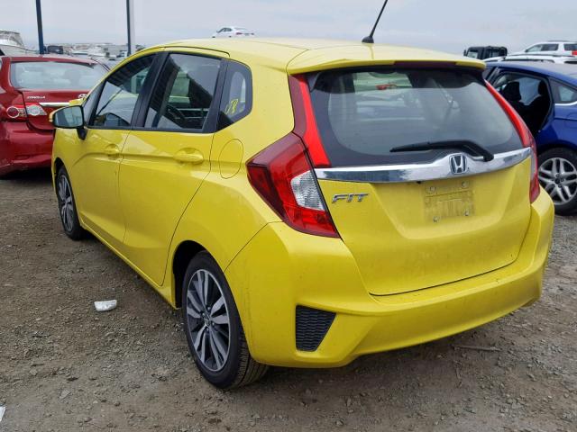 JHMGK5H75GX036869 - 2016 HONDA FIT EX YELLOW photo 3