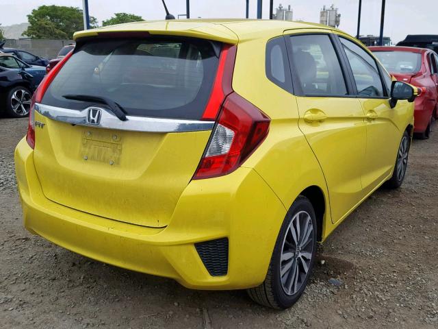 JHMGK5H75GX036869 - 2016 HONDA FIT EX YELLOW photo 4