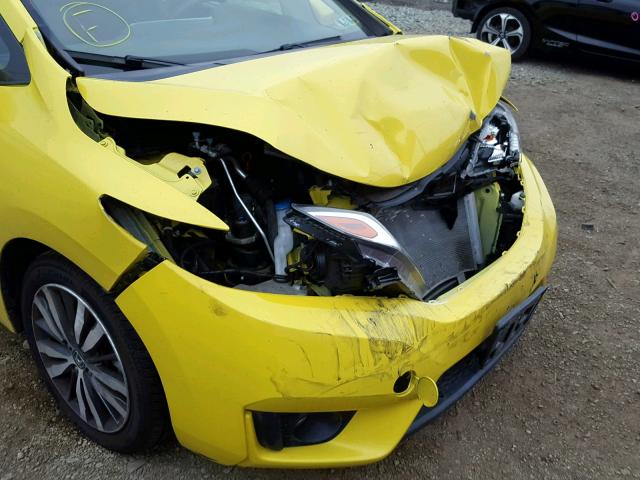 JHMGK5H75GX036869 - 2016 HONDA FIT EX YELLOW photo 9