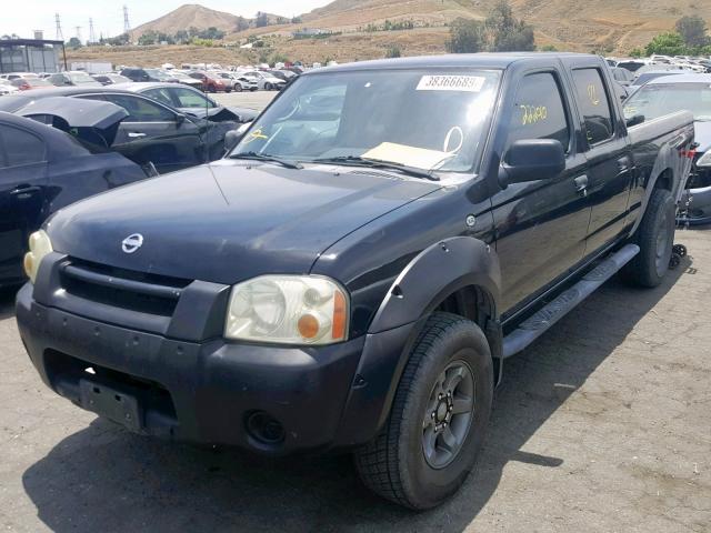 1N6ED29X32C390743 - 2002 NISSAN FRONTIER C BLACK photo 2