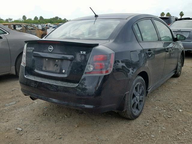 3N1AB6AP7CL776343 - 2012 NISSAN SENTRA 2.0 BLACK photo 4