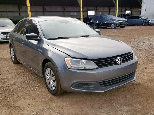 3VW1K7AJXDM262851 - 2013 VOLKSWAGEN JETTA BASE GRAY photo 1