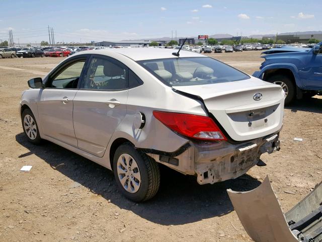 KMHCT4AE3GU012275 - 2016 HYUNDAI ACCENT SE CREAM photo 3