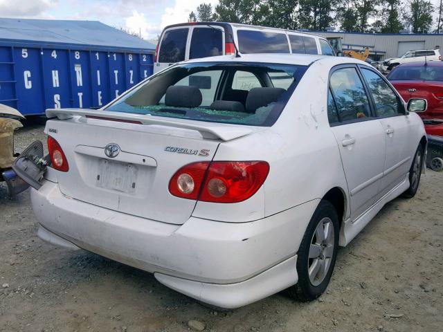 1NXBR32E95Z440383 - 2005 TOYOTA COROLLA CE WHITE photo 4