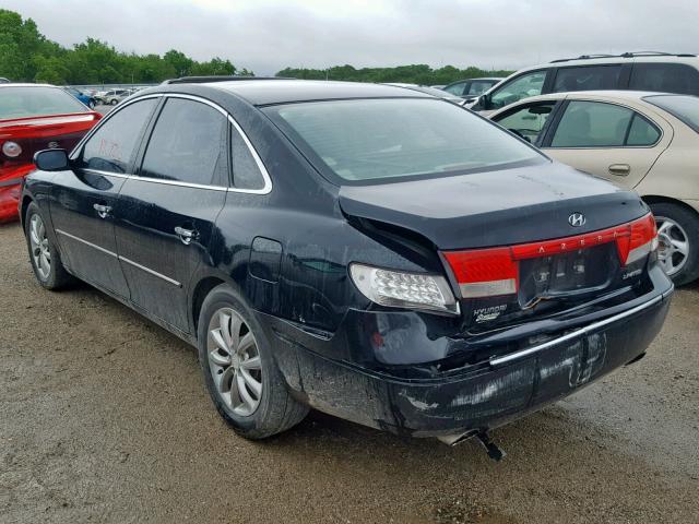 KMHFC46F86A101211 - 2006 HYUNDAI AZERA SE BLACK photo 3