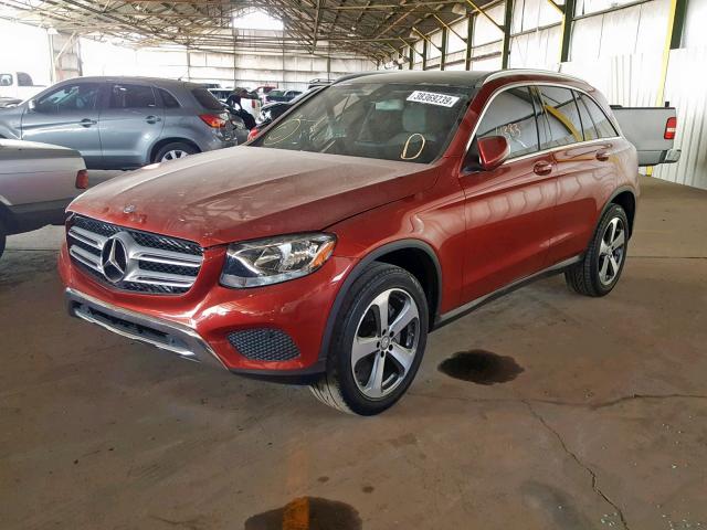 WDC0G4JB9GF027234 - 2016 MERCEDES-BENZ GLC 300 RED photo 2