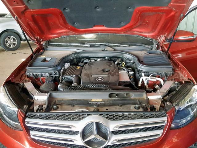 WDC0G4JB9GF027234 - 2016 MERCEDES-BENZ GLC 300 RED photo 7