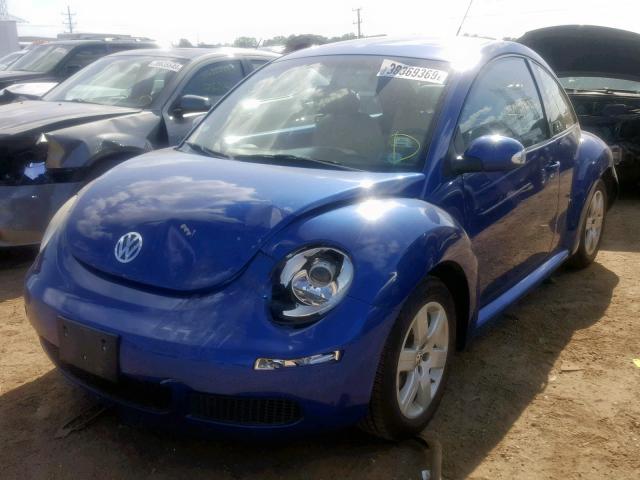 3VWRW31C97M521383 - 2007 VOLKSWAGEN NEW BEETLE أزرق صورة 2