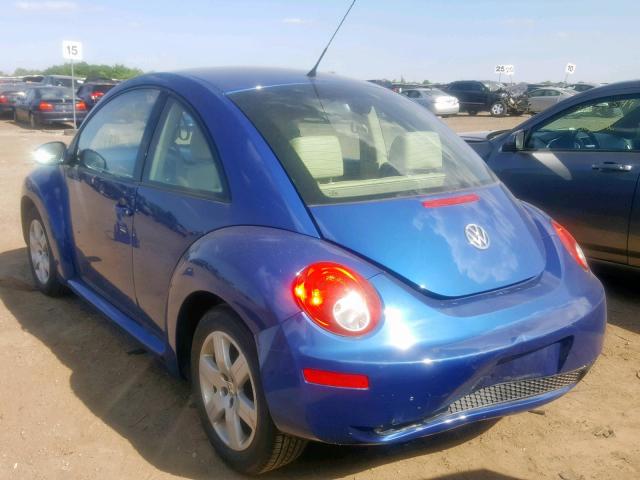 3VWRW31C97M521383 - 2007 VOLKSWAGEN NEW BEETLE أزرق صورة 3